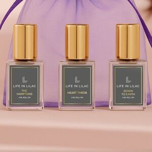Life in lilac 3 mini roll-on perfumes
